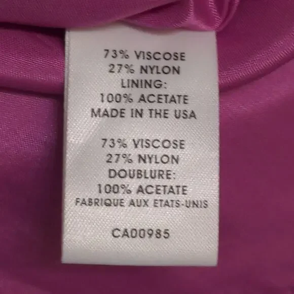 Nanette Lepore Womens Sundress Purple Paisley Lined Midi Pockets Textured 0 - Picture 8 of 11